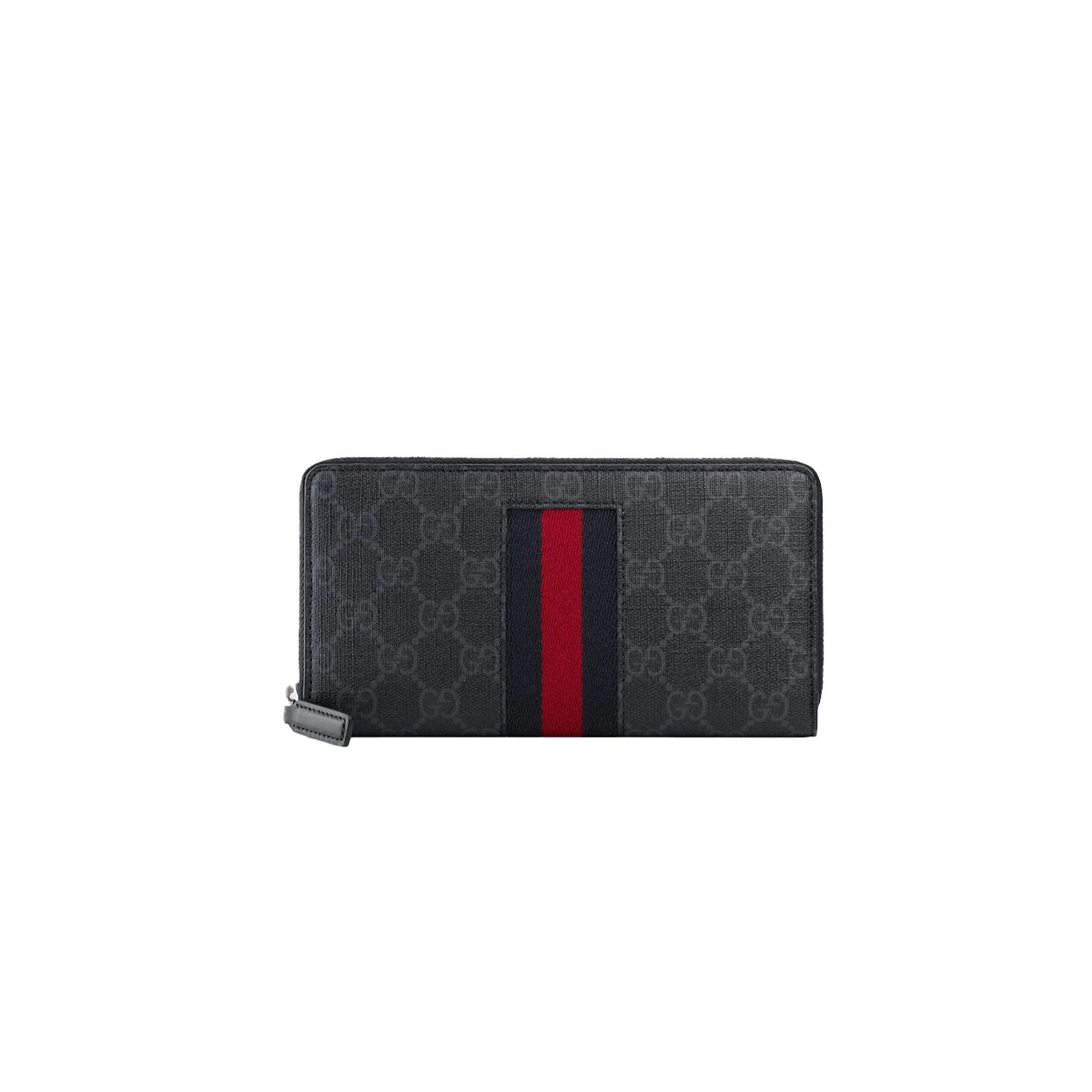 GUCCI GG SUPREME ROUND ZIPPER LONG WALLET 408831 (19*10*2.5cm)